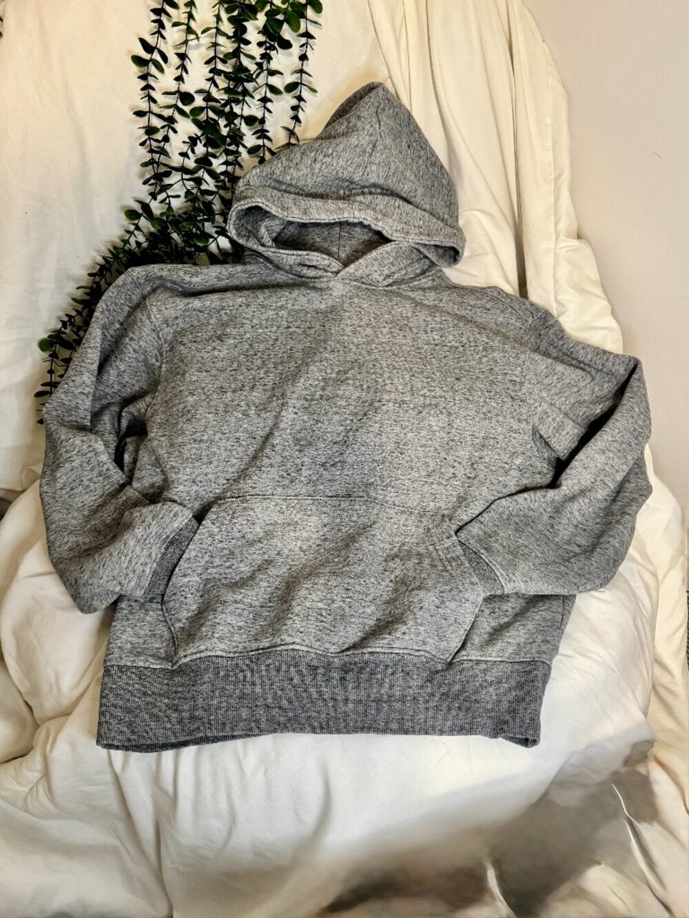 Old Navy Grey Heather Popover Hoodie Sweatshirt Men's Size Small (S)